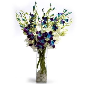 Glass Vase with Fresh Flower Arrangement 3